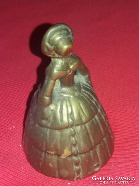 Antique Copper Victorian Maid Calling Bell Beautiful metal work with a very nice tone