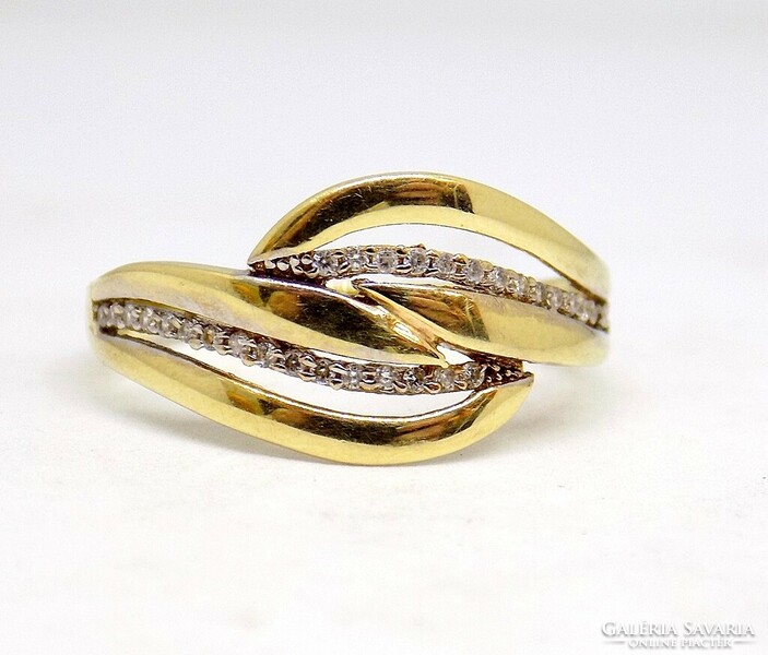 Stoned gold ring (zal-au118617)