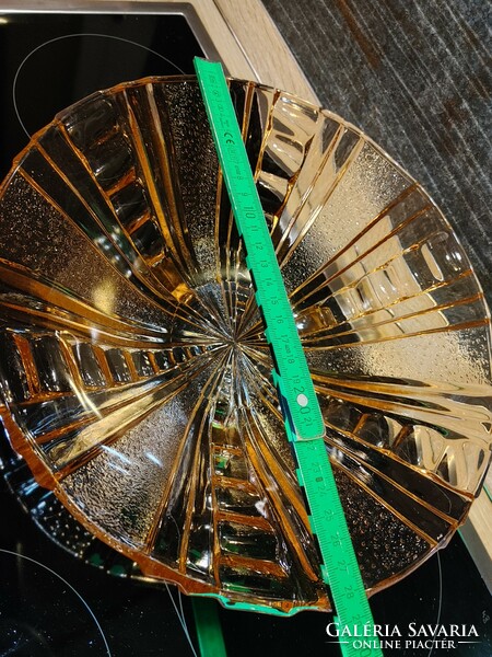 Colorful glass cake stand