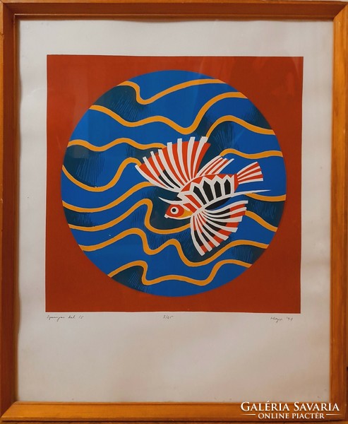 György Hegyi (1922 - 2001) - winged fish, 1991