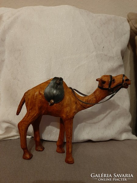 Beautiful camel sculpture covered in leather
