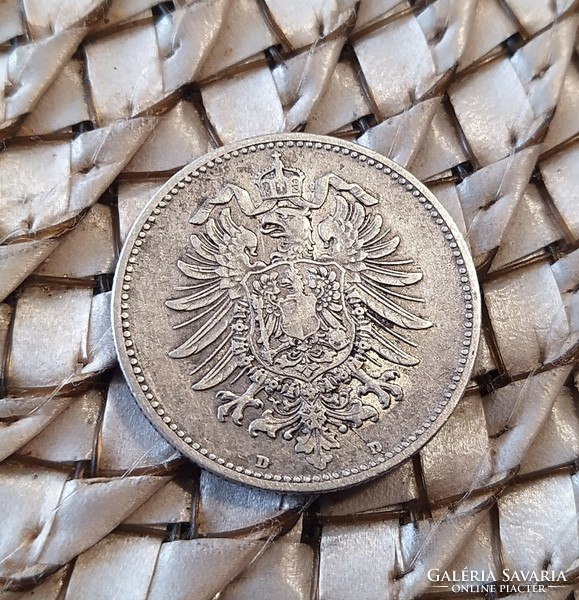 Vilmos ezüst 1 márka 1886 D