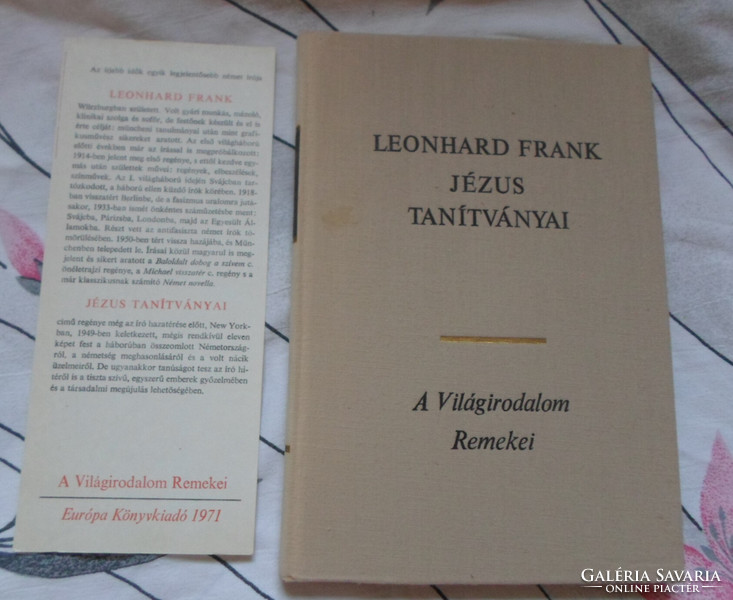 A Világirodalom Remekei – Leonhard Frank: Jézus tanítványai (Európa, 1971)