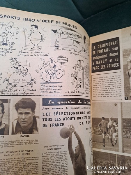 Miroir sprint French sports newspaper 1949, bicycle