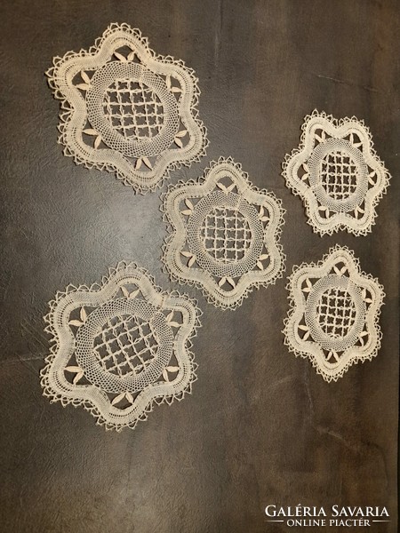 Old lace tablecloths 5 pcs in one