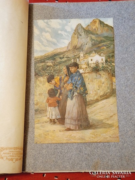 Rrr!!! Album of modern Hungarian painters - Pest diary 1907 Gottermayer binding!!! Collectors!