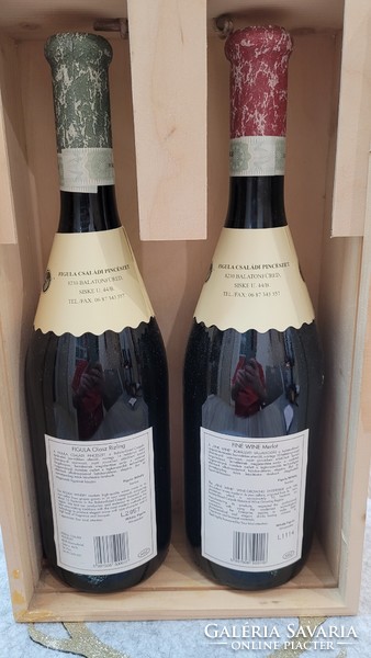 Figula Családi Pincészet.Balatonszőlősi Olasz Rizling 2001&Tihanyi Merlot 2000.