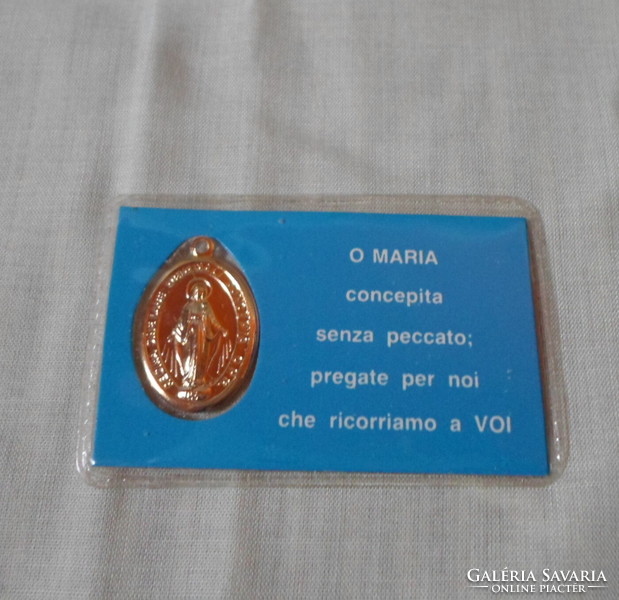 Religious coin, pendant: Mary coin 1.
