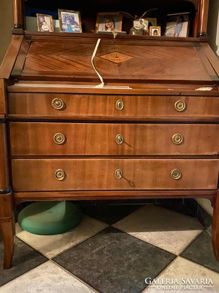 Inlaid glazed writing cabinet, women's desk cabinet, secretary