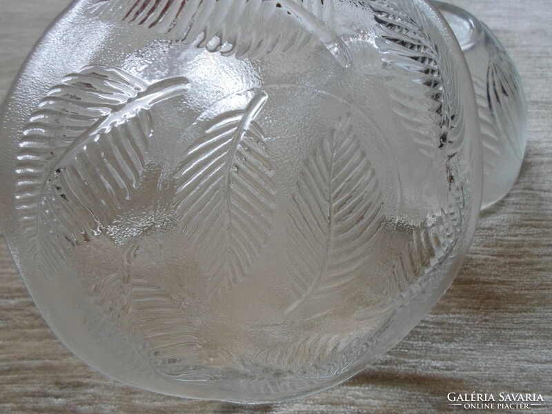 Retro glass set: bowl, plate