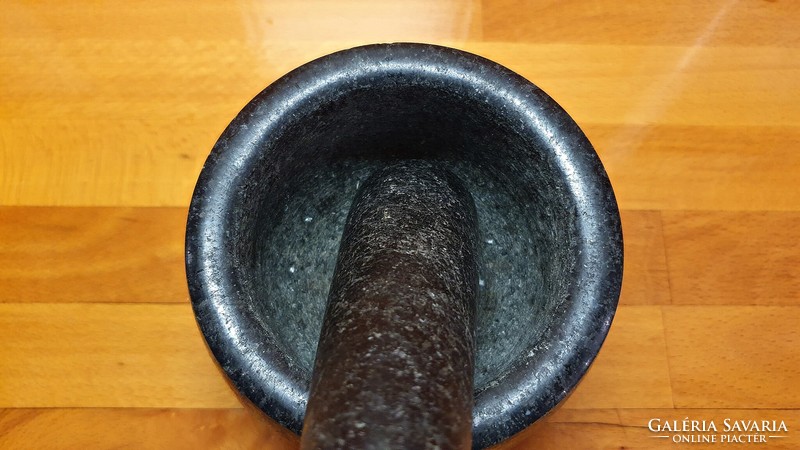 Granite kitchen spice mortar and pestle