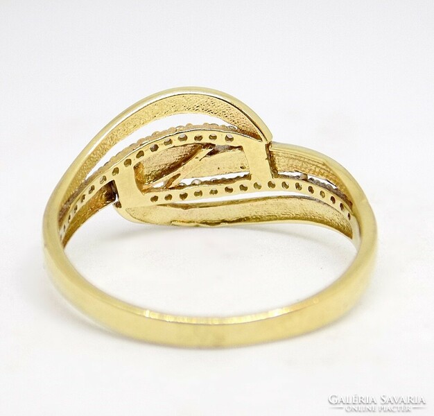 Stoned gold ring (zal-au118617)