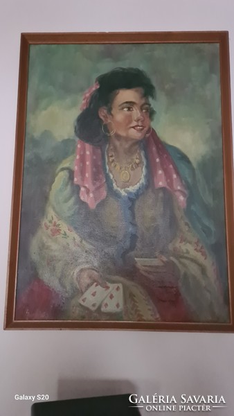 Cigány asszony festmény