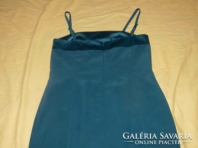 Green strappy dress blue leaf 10/36 h: 96 cm mb: 80-84 cm