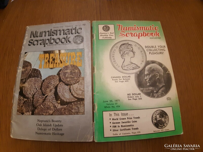 Numismatic Scrapbook újság 2 darab