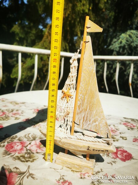 Wooden sailboat