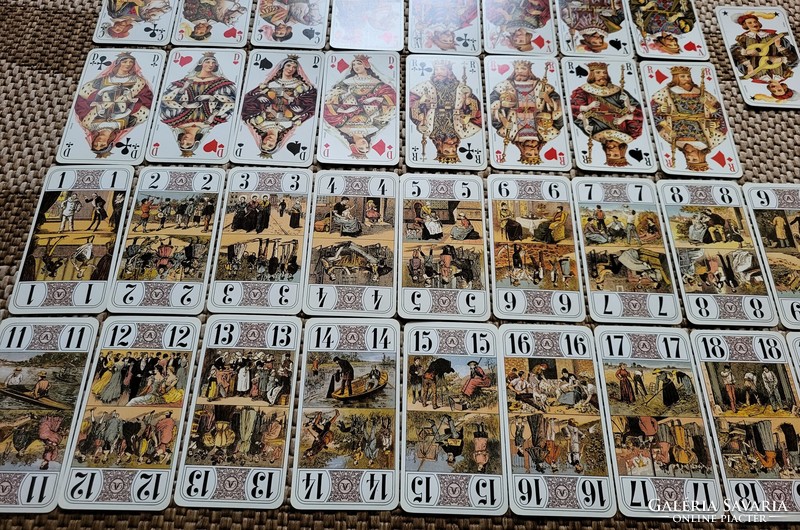 Dusserre francia deluxe tarock tarokk kártya 78 lapos eredeti dobozában kártyapakli