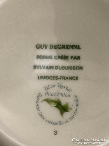 Guy Degrenne Limoges porcelán teás
