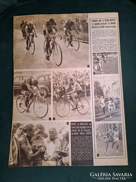Miroir Sprint francia sport újság 1949, kerékpár