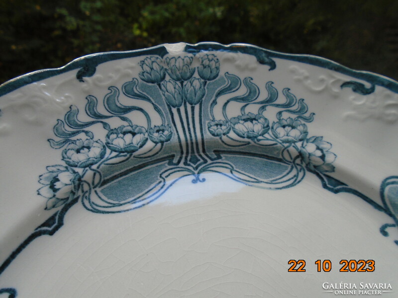 A special, stylish, Edwardian art nouveau English bowl crown devon marked 