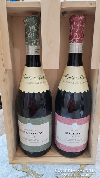 Figula family winery. Balatonszőlős Italian Riesling 2001 & Tihany Merlot 2000.