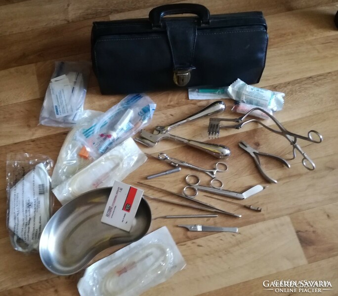 Medical bag and tools and stuff in one. Used.