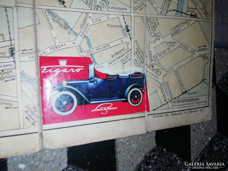 Királyi Magyar autó mobil club Magyarország 1929 január térkép