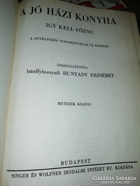 Bánffyhunyadi Hunyady Erzsébet: A jó házikonyha Singer