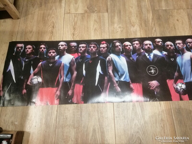 Nike scorpion ko cage advert original 2002 football poster 184 x 42 cm.