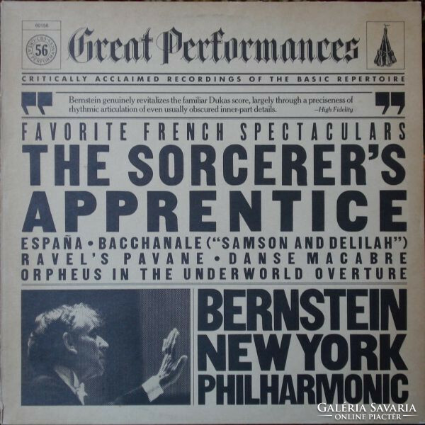 Various - Leonard Bernstein, New York Philharmonic - Favorite French Spectaculars (LP, Comp, RM)