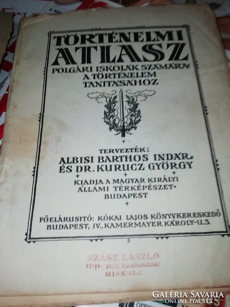 Historical atlas for civic schools by Albisi Barthos indár