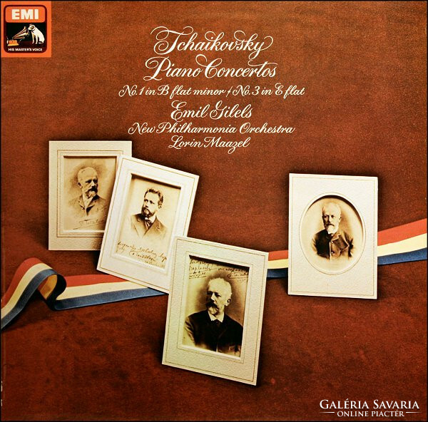 Tchaikovsky/gilels, maazel - piano concertos: no. 1 in B flat minor / no. 3 In E flat (LP, album)