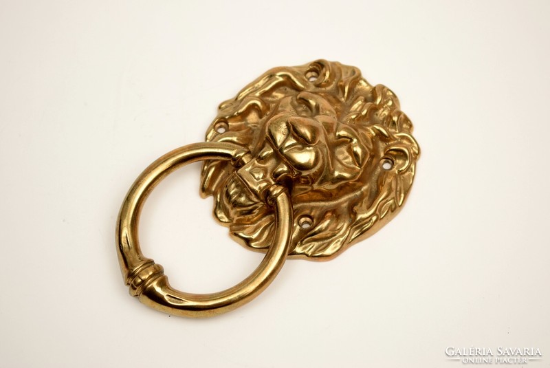 Copper door knocker / retro lion head / heavy