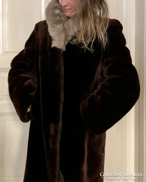 Női bunda, nutria szőrme kabát, kb, 42-es eladó, Budapest, Belváros