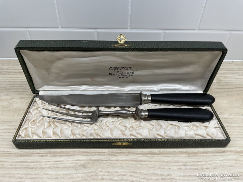 Francia hús villa és szeletelő kés