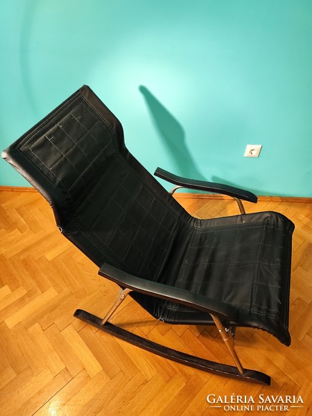 Mid century pihenőszék, Takeshi Nii hintaszék, design hintaszék, modernizmus