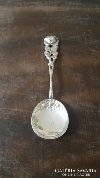 Hildesheimer rose antique 800 silver jam and candy spoon