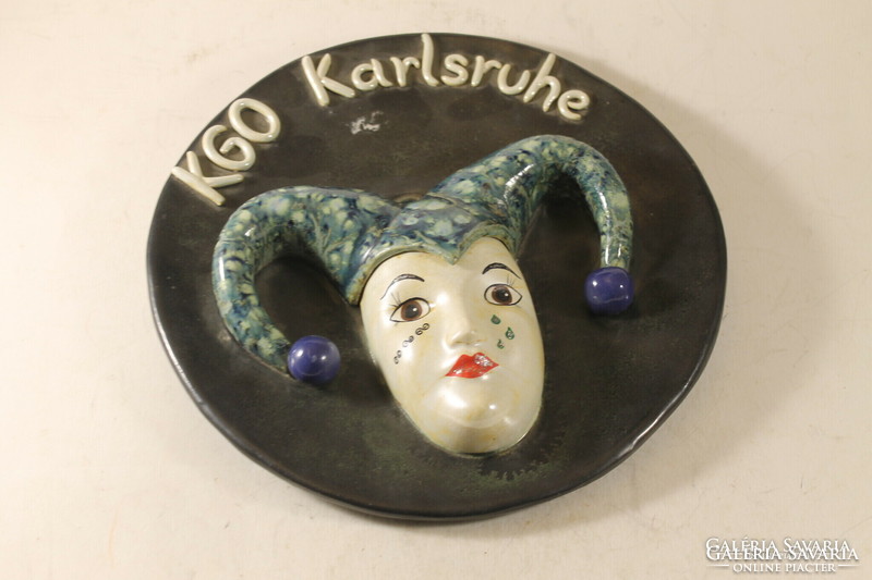 Antique karlsruhe decorative plate - bowl - wall plate - wall plate