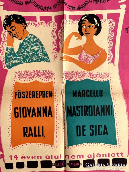 Poster of the Italian film The Handsome Husband, movie poster, movie poster 1959, Mokép