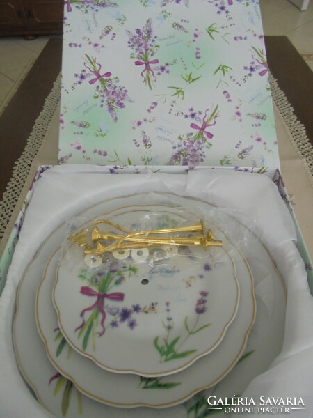 Yamasen lavender porcelain in a 3-tier gift box