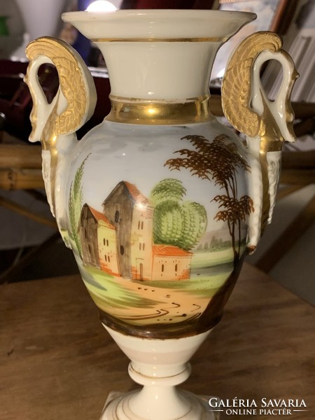 Empire vase with scene