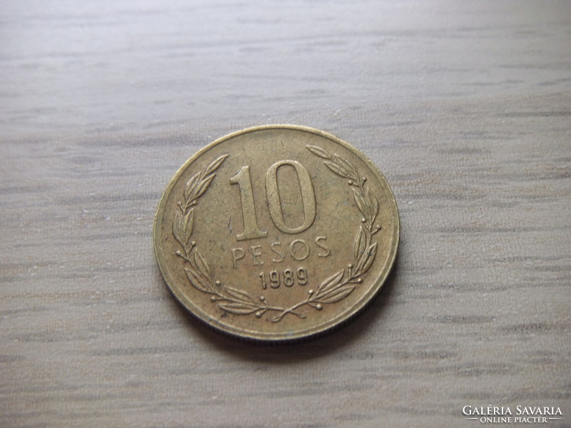 10 Peso 1989  Chile