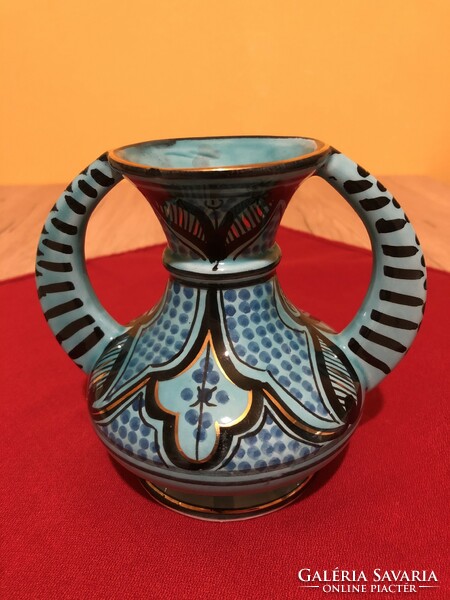 Ceramic two-handled vase