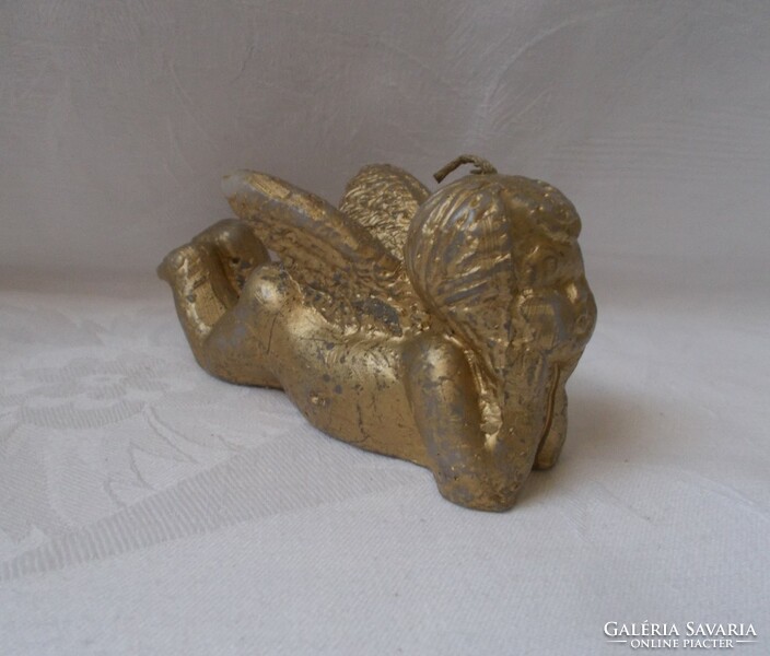 Angel, putto gilded candle, Christmas decoration