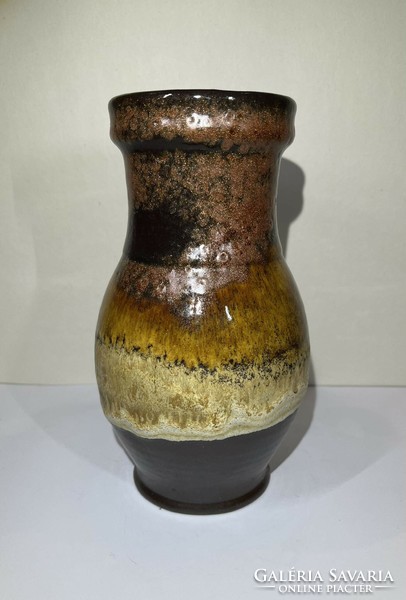 Iridescent glazed vase