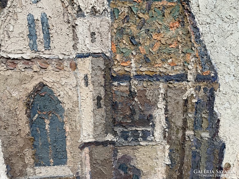 Gyelmis Lukács (1899-1979) Matthias Church c. Gallery painting