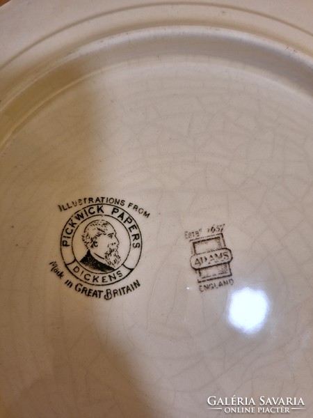 Charles dickens & shakespeare by adams decorative plate