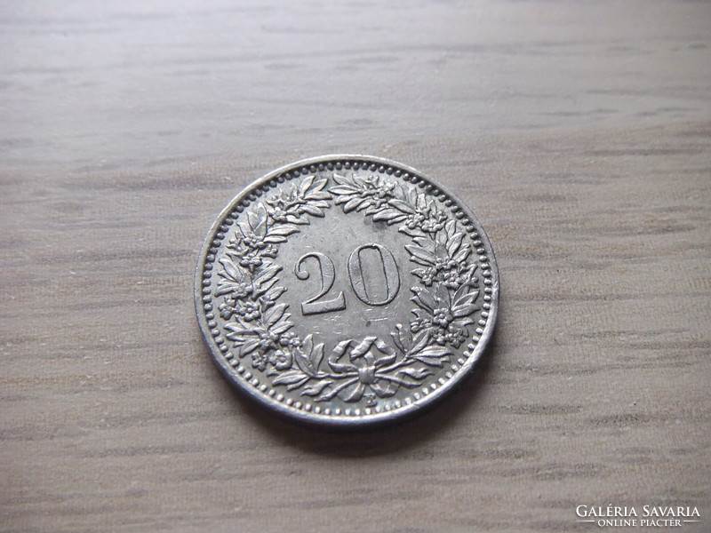 20 Rappen 1962 Svájc