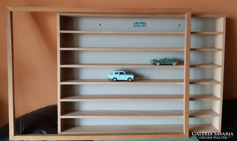 Kibri wall display model or matchbox cabinet with 6 shelves