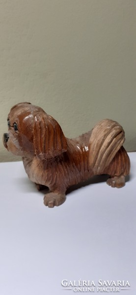 Dog made of wood